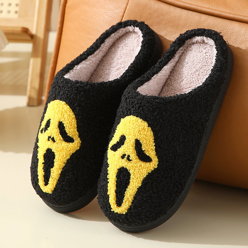 Wholesale Winter Halloween Home Comfortable Thick-soled Warm Indoor Couple Cotton Slippers